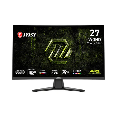 Monitor Curvo MSI MAG 275CQDF X24, 27" WQHD VA/240Hz/HDMIx2/DP/Headphone-out