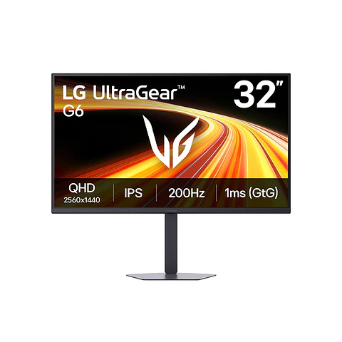 Monitor LG Gamer UltraGear G6 32G620B-B 32/QHD/IPS/200Hz/HDMIx2/DP/Salida_auriculares