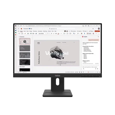 Monitor Lenovo ThinkVision E22-40, 21.5" 1920x1080 WLED IPS, HDMI/DP/VGA Color Raven Black