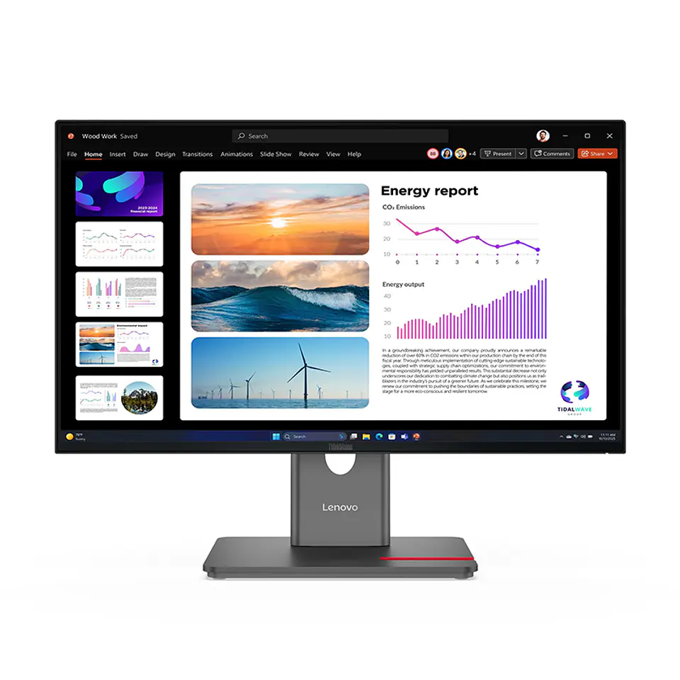 Monitor Plano Lenovo ThinkVision P24Q-40, 23.8