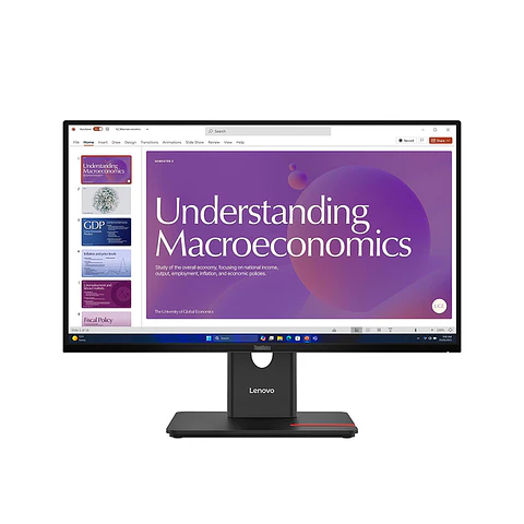 Monitor Lenovo ThinkVision T24D-40, 23.8" 1920x1080 WLED IPS HDMI/DP/RJ-45/Raven Black