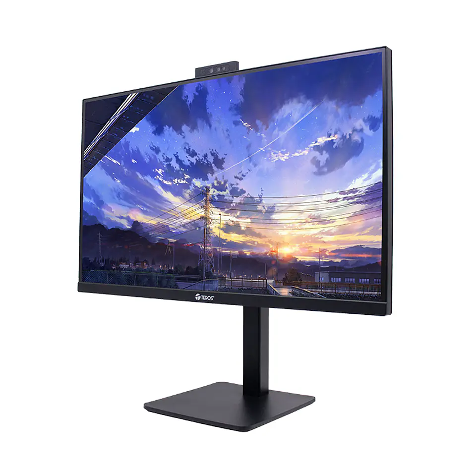 Monitor Plano Corporativo TEROS TE-2715CS, QHD IPS, 100Hz, HDMI, DP, Audio Out, Cámara 5MP 3
