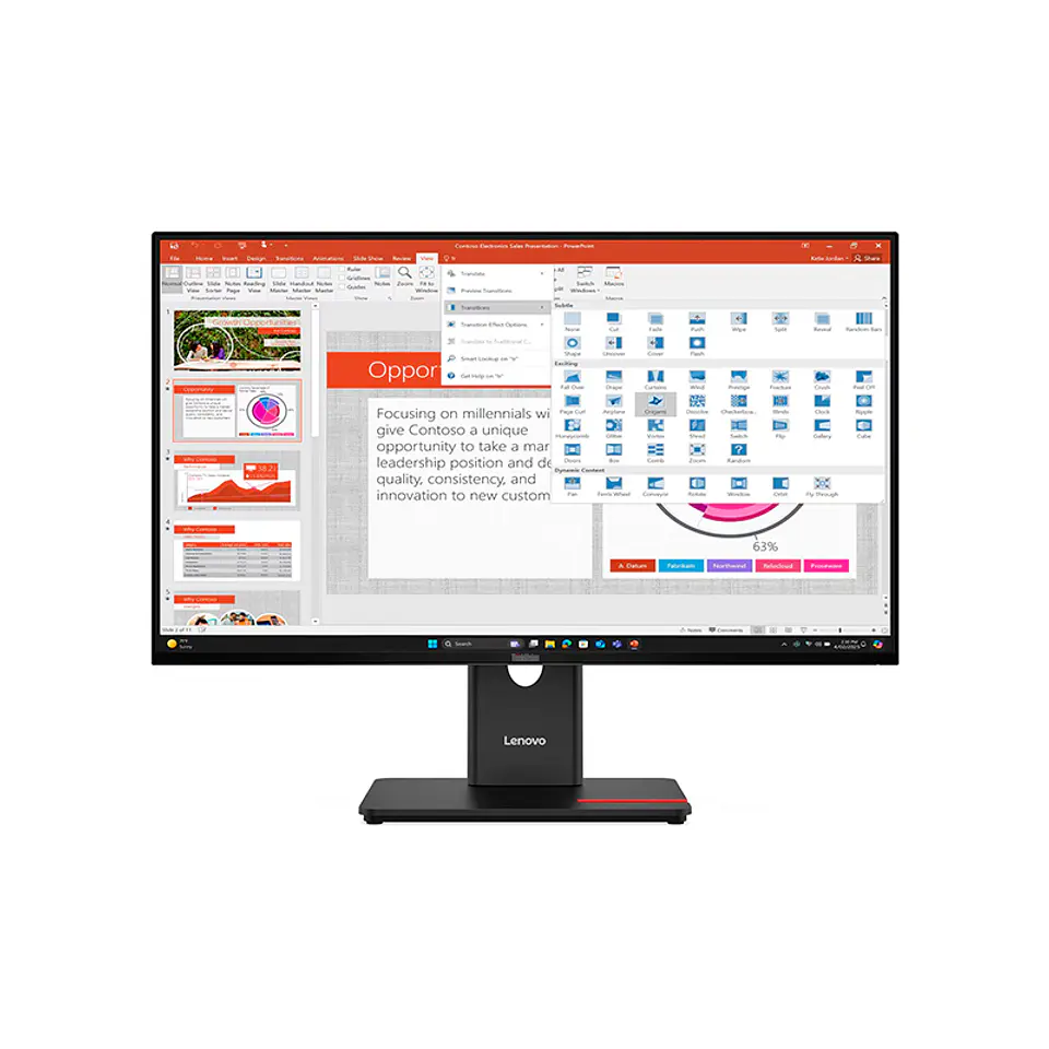 Monitor Plano Lenovo ThinkVision T27-40, 27