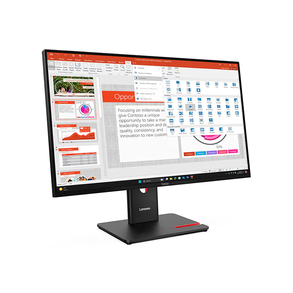 Monitor Plano Lenovo ThinkVision T27-40, 27
