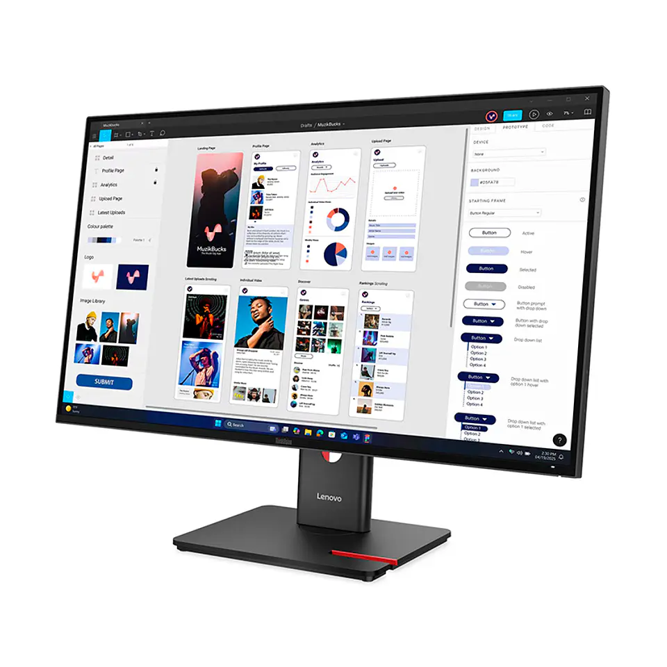 Monitor Plano Lenovo ThinkVision T32UD-40, 31