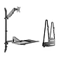 Soporte de pared + bandeja para teclado para monitor SpeaKa Professional SP-MM-710 - Miniatura 1