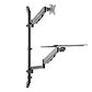 Soporte de pared + bandeja para teclado para monitor SpeaKa Professional SP-MM-710 - Miniatura 2