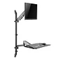 Soporte de pared + bandeja para teclado para monitor SpeaKa Professional SP-MM-710 - Miniatura 9