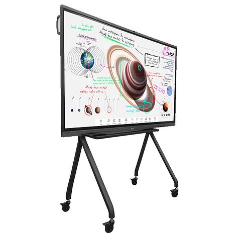 Rack portátil TEROS TE-9010S para pantalla táctil interactiva de 75" a "86", negro