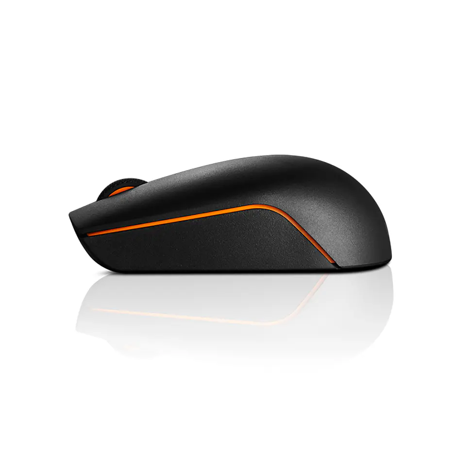 Mouse Lenovo 300 compacto, inalámbrico (2.4GHz a través de nano receptor USB-A), Negro 4