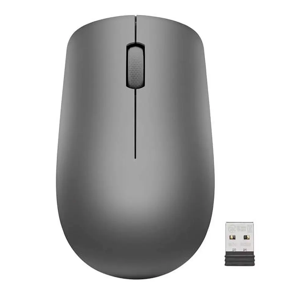 Mouse Lenovo 530 Inalambrico/Diseño Ambidextro/Sensor Optico/1200 DPI/Color Grafito. 2