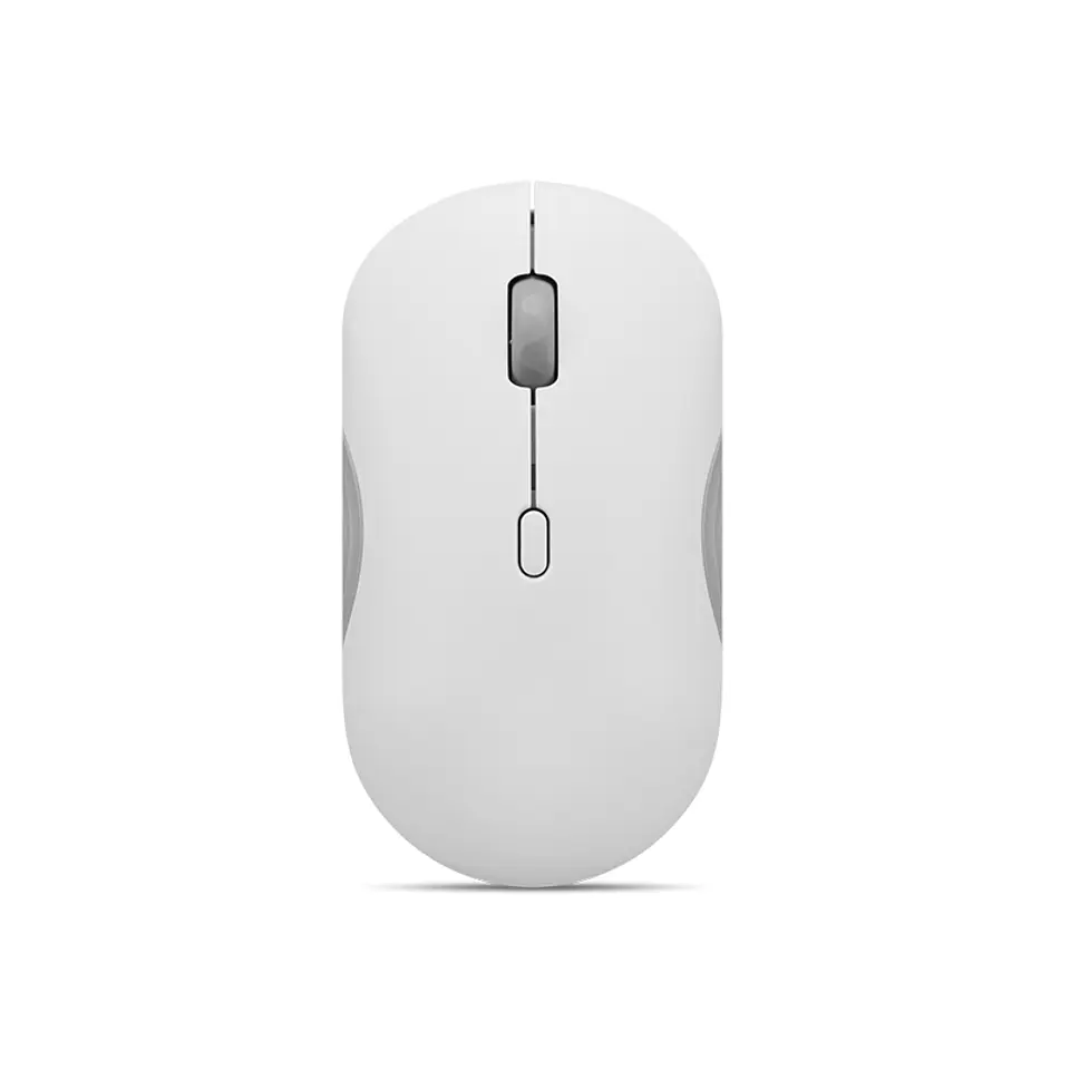 Mouse Lenovo 350 silencioso inalambrico (Dual Bluetooth 5.3) Color gris nube, sin batería 1