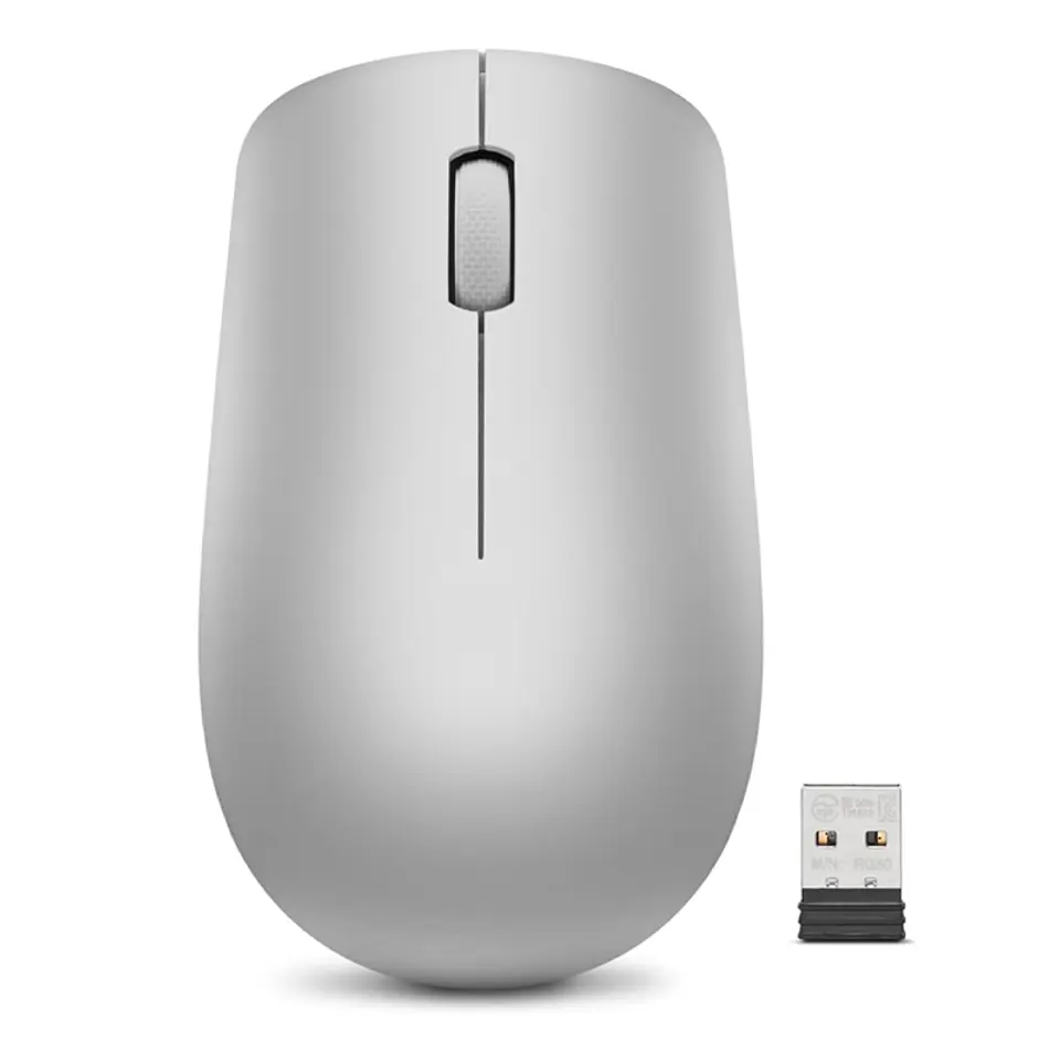 Mouse Lenovo 530, Inalambrico 2.4GHz (Receptor Nano USB), Ambidiestro, Sensor optico 3