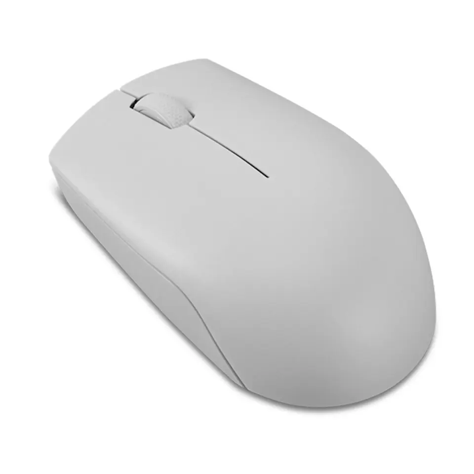 Mouse Inalambrico Compacto Lenovo 300, Color Gris Artico. 1