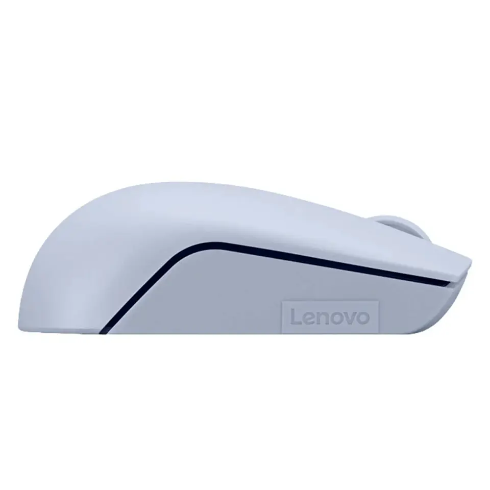 Mouse Inalambrico Compacto Lenovo 300, Color Azul Escarcha. 3