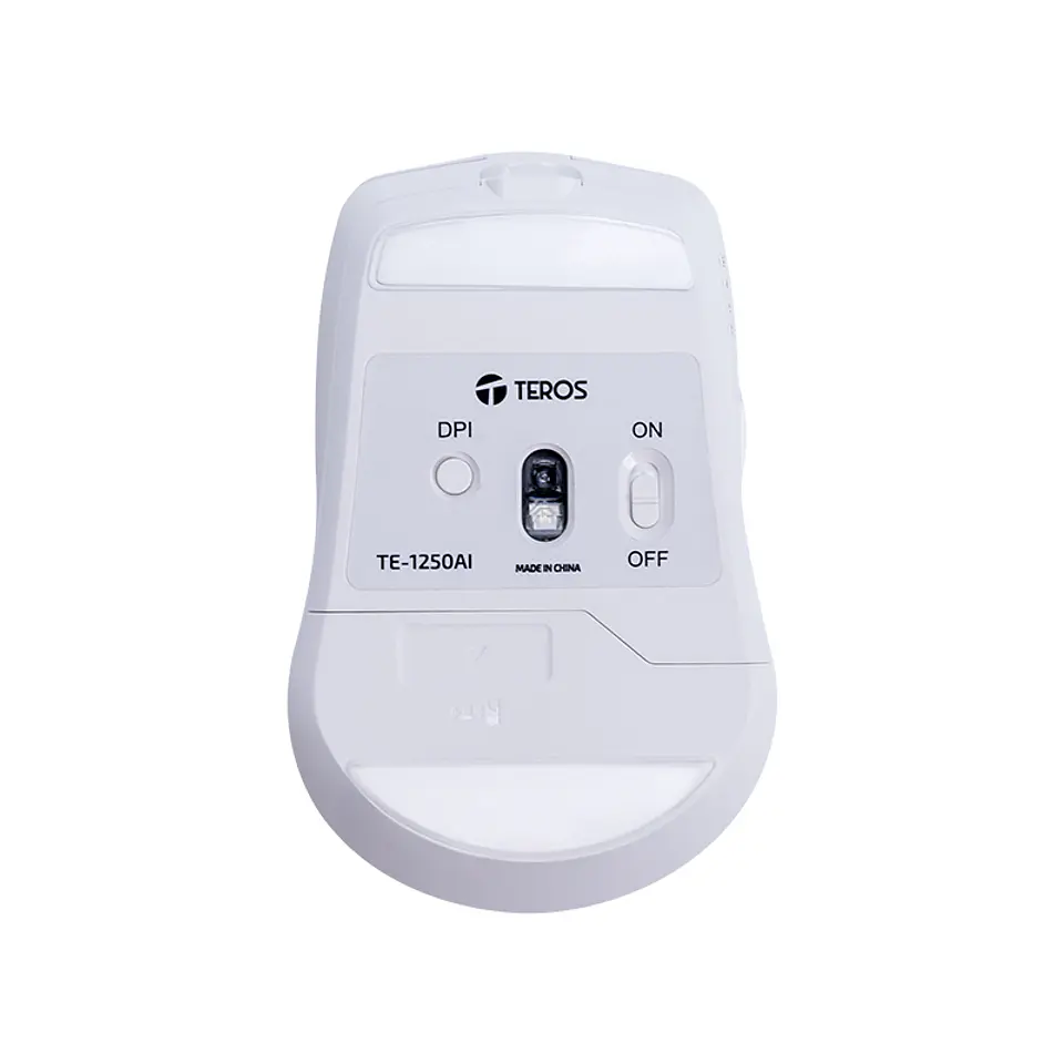 Mouse Inalámbrico Teros TE-1250AI , 2.4GHz, 8 botones, IA, DPI 3200, USB, BT 6