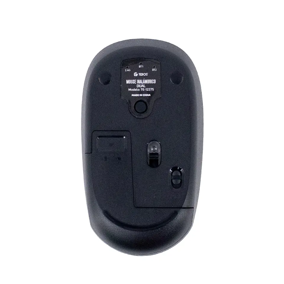 Mouse Inalámbrico Teros TE-1237S, BT 5.0, 2.4GHz, USB, Color Negro 4