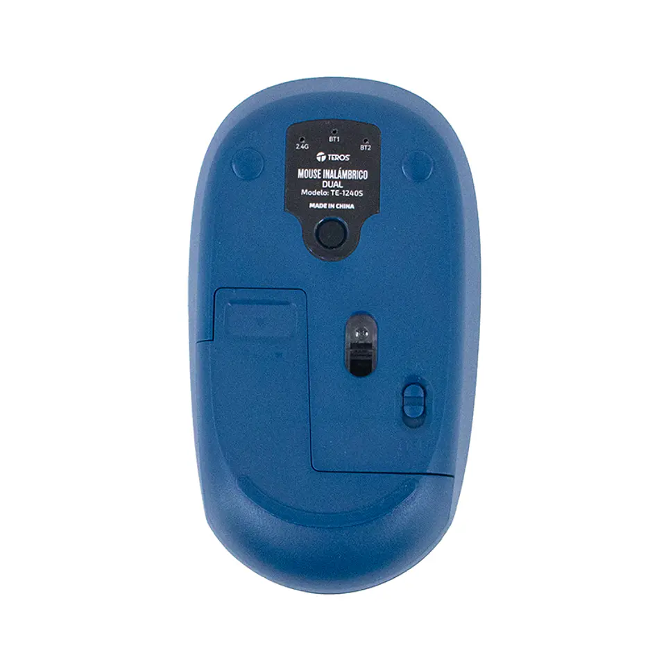 Mouse Inalámbrico Teros TE-1240S, 2.4GHz, 4 Botones, USB, Color Azul 4