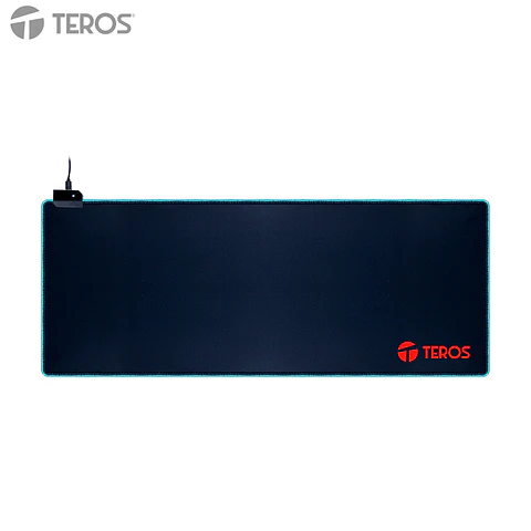 Mousepad gamer TEROS TE-3020G, diseño impreso e iluminación RGB