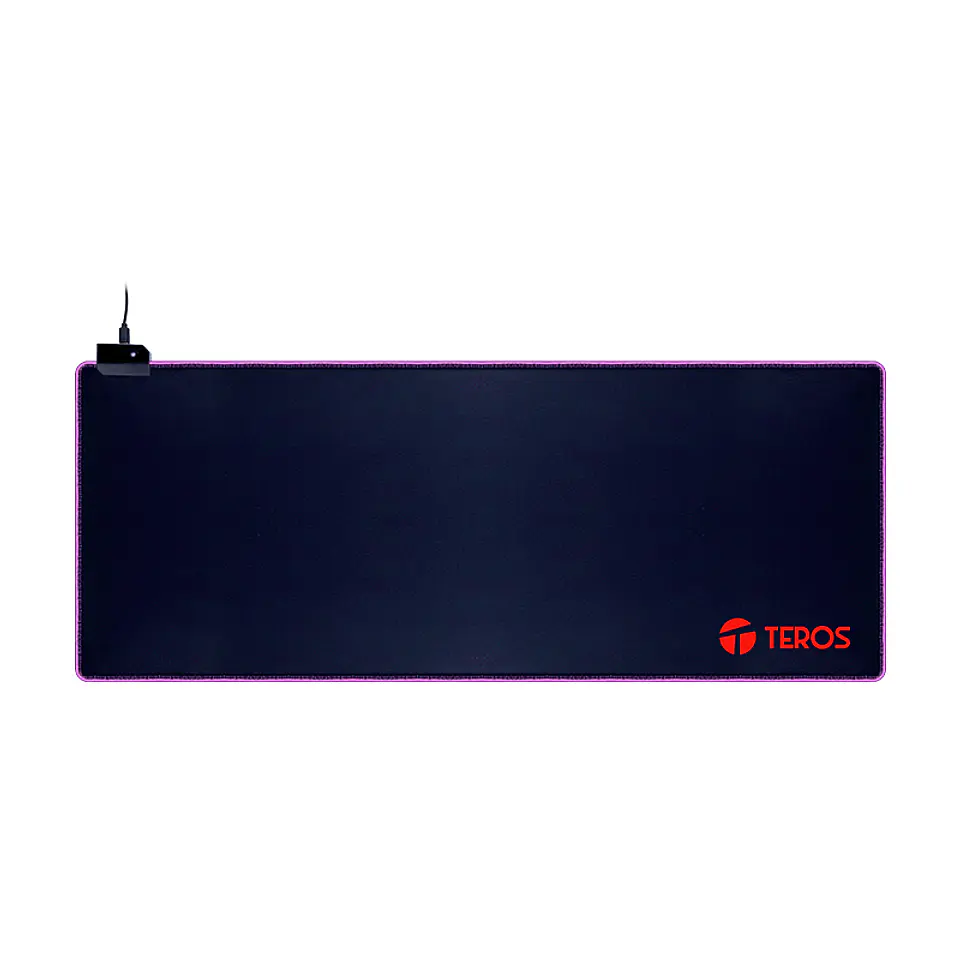 Mousepad gamer TEROS TE-3020G, diseño impreso e iluminación RGB 2