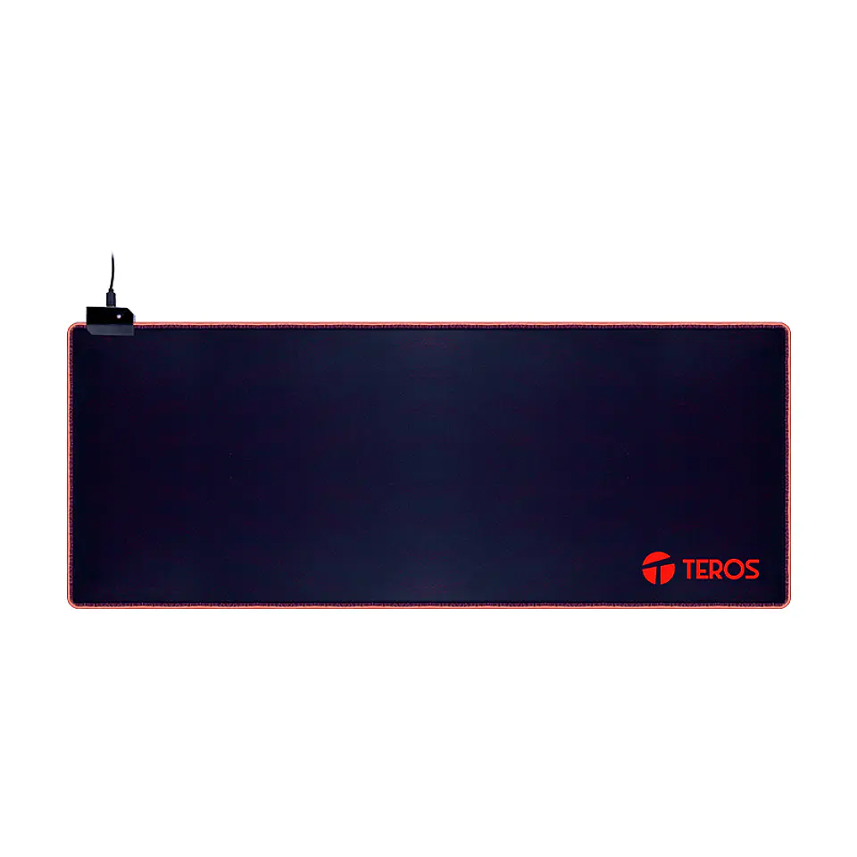 Mousepad gamer TEROS TE-3020G, diseño impreso e iluminación RGB 3