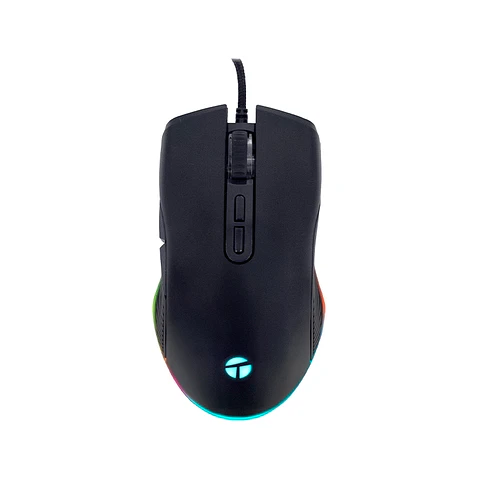 Mouse Gamer Teros TE-1233G, DPI hasta 7200, RGB,7 Botones, USB, Negro