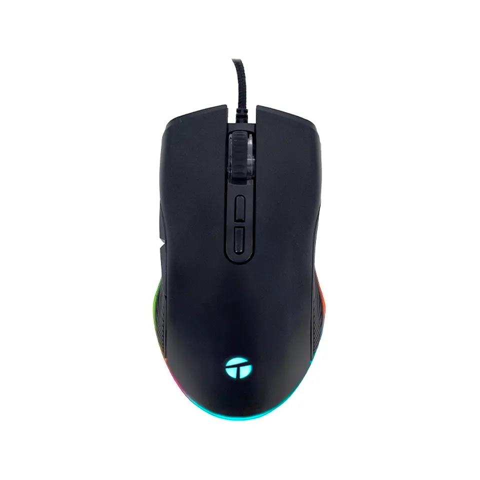 Mouse Gamer Teros TE-1233G, DPI hasta 7200, RGB,7 Botones, USB, Negro 1