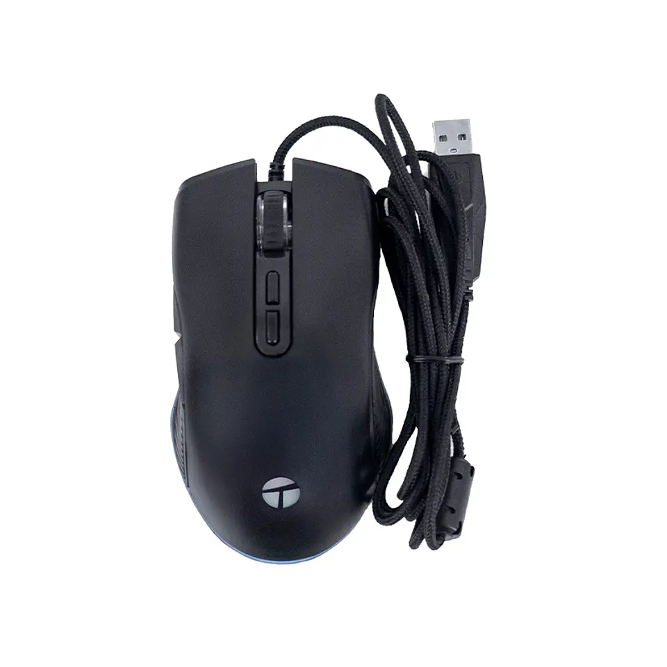 Mouse Gamer Teros TE-1233G, DPI hasta 7200, RGB,7 Botones, USB, Negro 5