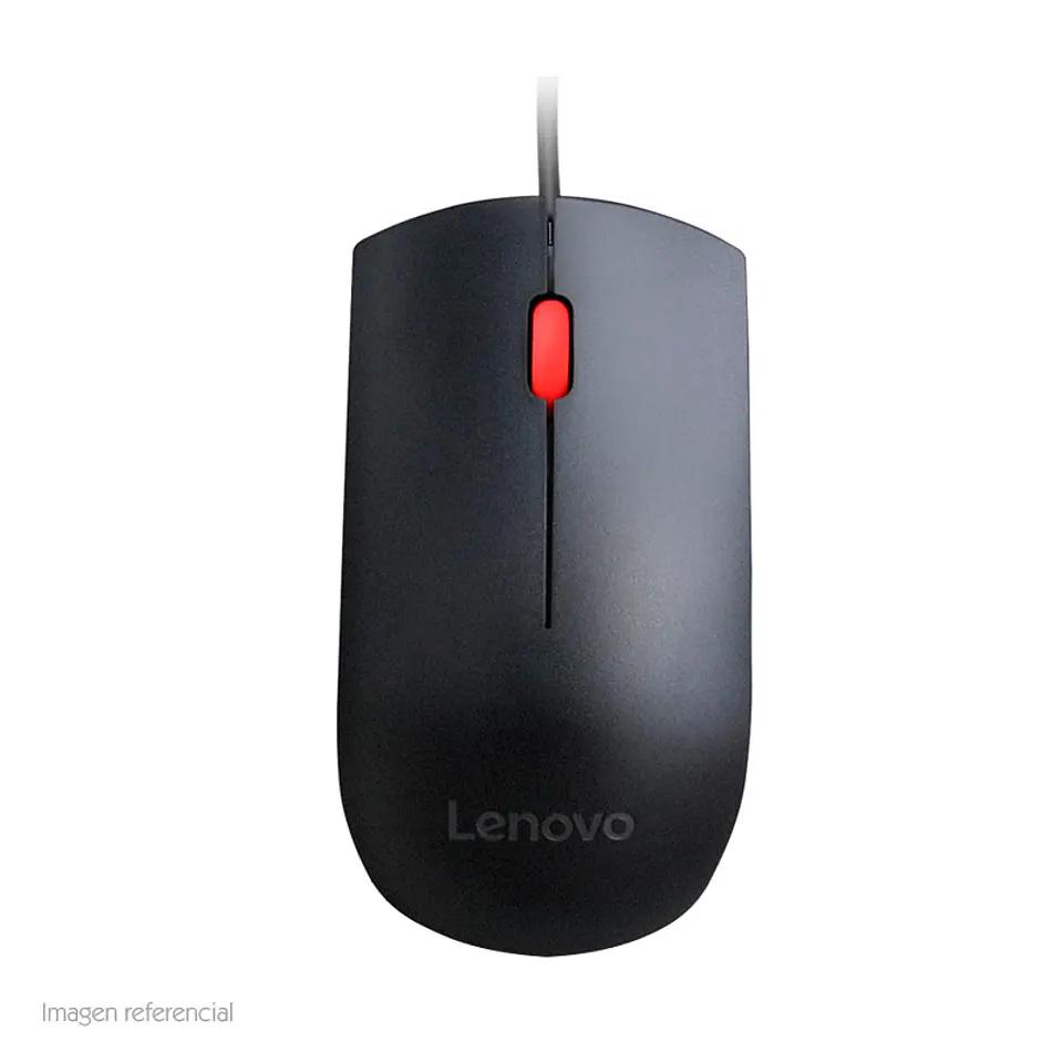 Mouse óptico Lenovo Essential, 1600 dpi, USB, Negro, presentación en caja. 3