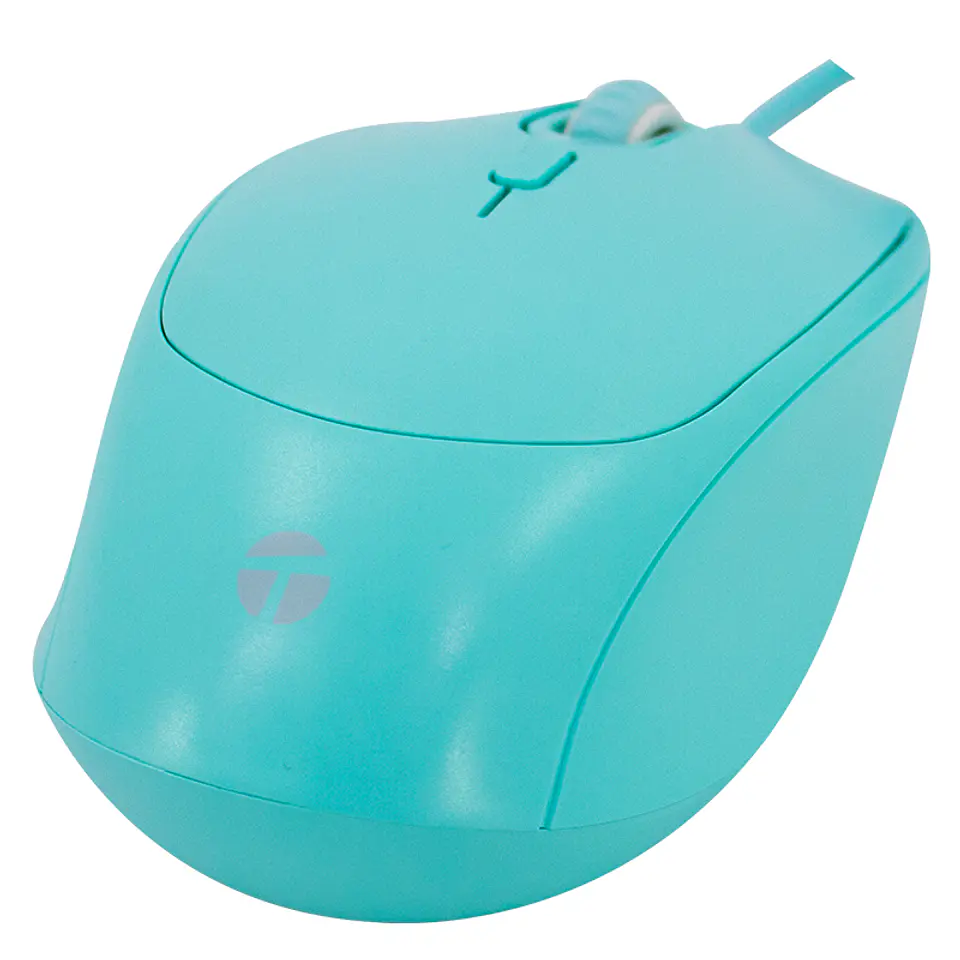 Mouse óptico TEROS TE-1227S, 800-1200-1600 DPI, USB, 4 botones, color verde 2