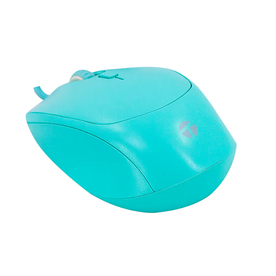 Mouse óptico TEROS TE-1227S, 800-1200-1600 DPI, USB, 4 botones, color verde 5