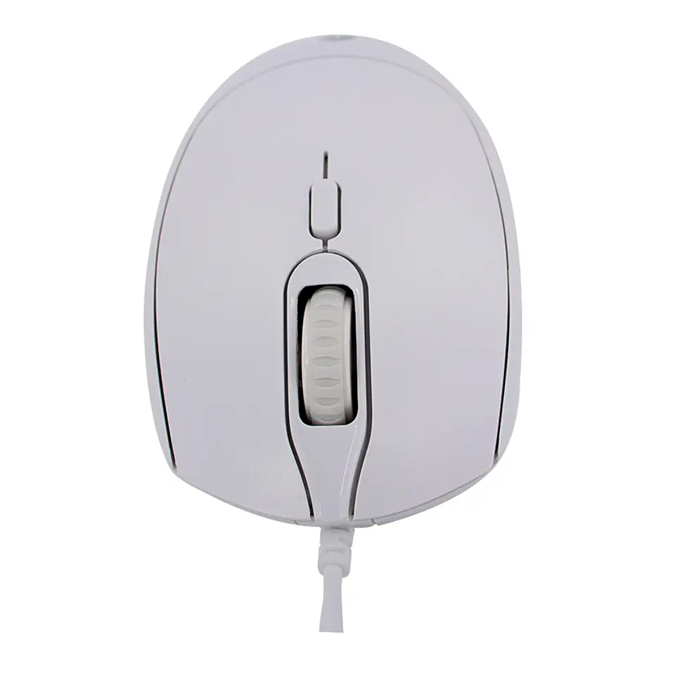 Mouse óptico TEROS TE-1225S, 800-1200-1600 DPI, USB, 4 botones, color blanco 2