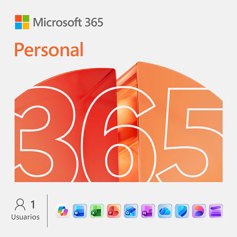 Licenciamiento Virtual (ESD) Microsoft 365 Personal (Licencia de 12 meses / 1 usuario)