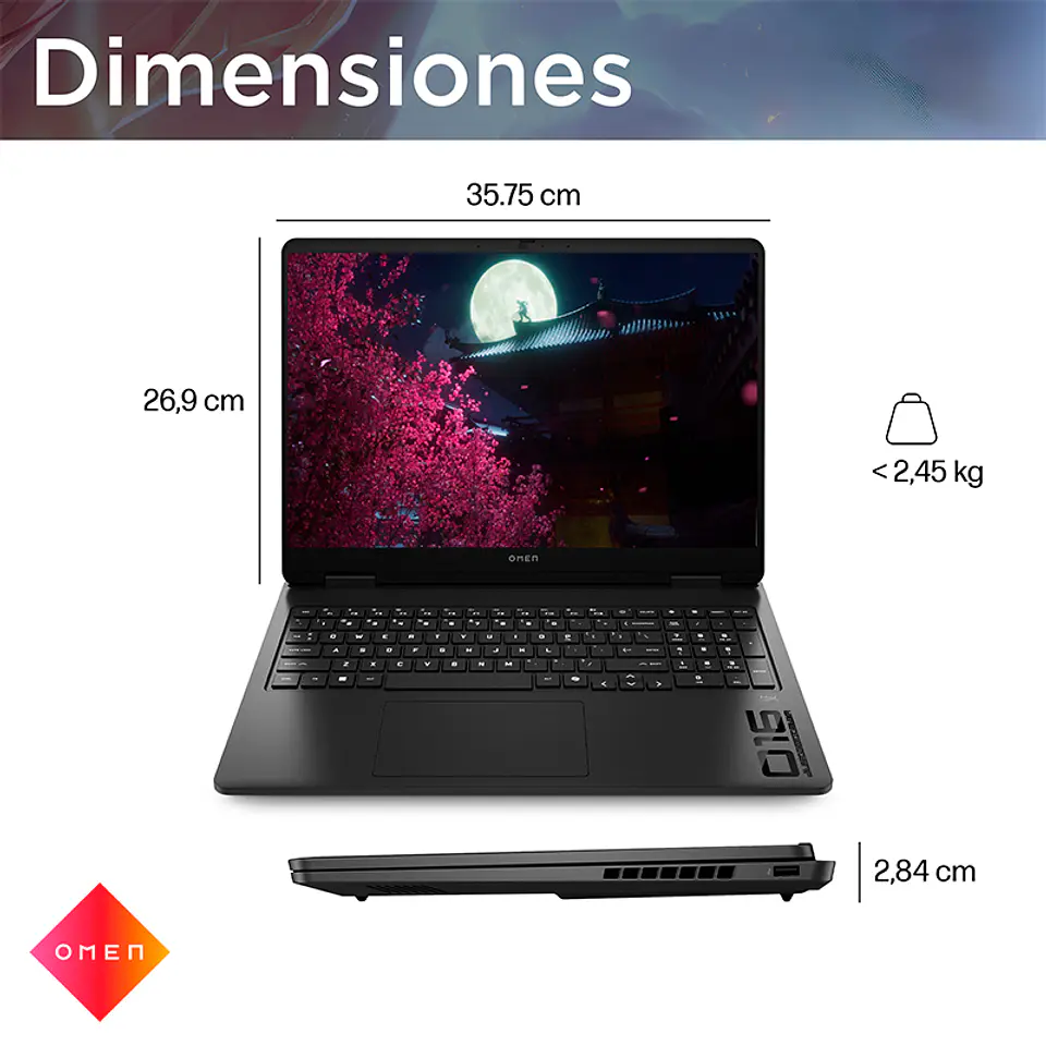 Notebook HP OMEN Gaming 16-ap0007la, 16