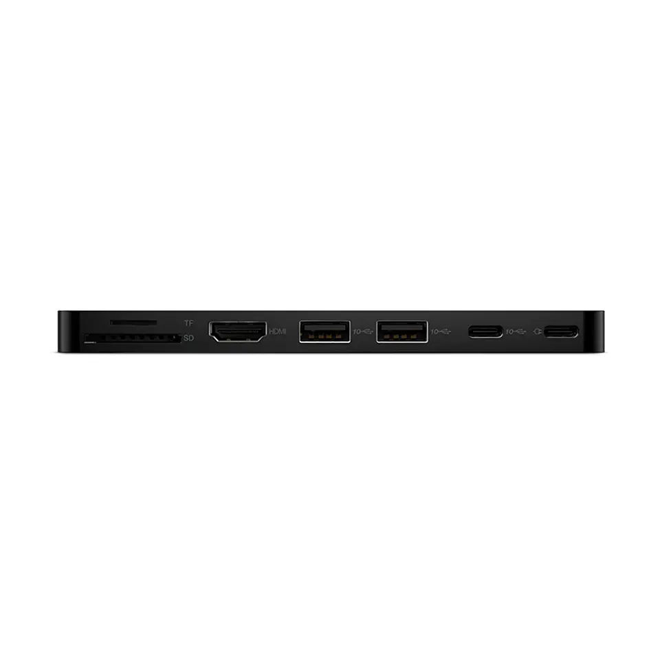 Hub de puertos portatil Lenovo, delgado, Interfaz: USB-C, Color Eclipse Black (Negro) 3