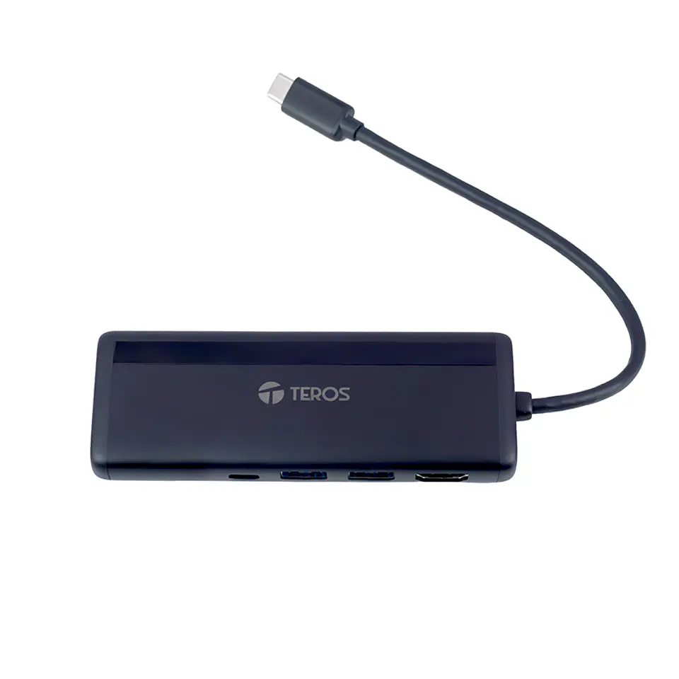 Concentrador de puertos (Hub) TEROS TE-7134N Gen 3 USB-C, 7 en 1 1