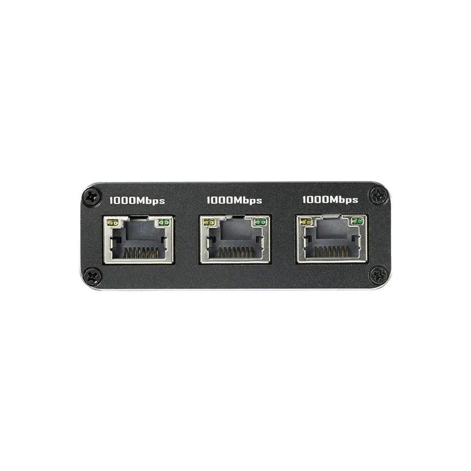 Switch Gigabit Ethernet Renkforce RF-GES-400 con 4 puertos RJ45 y alimentación por USB 3