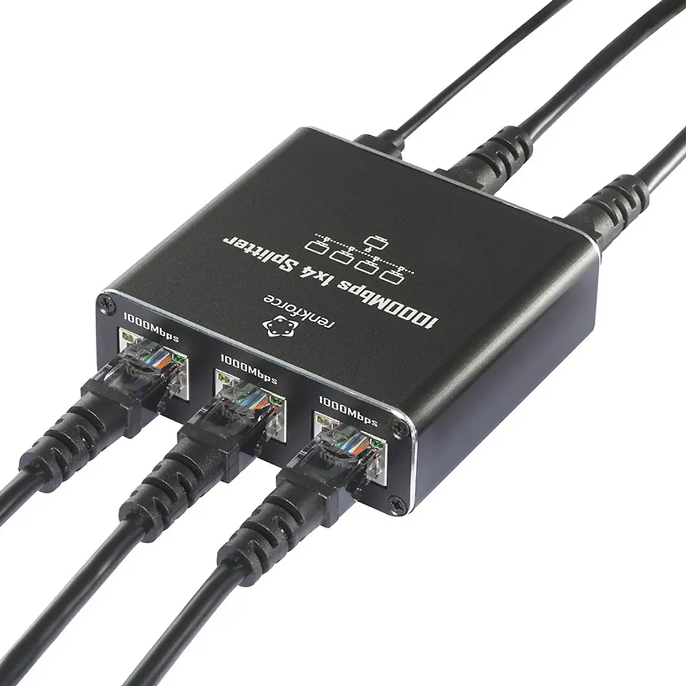 Switch Gigabit Ethernet Renkforce RF-GES-400 con 4 puertos RJ45 y alimentación por USB 5