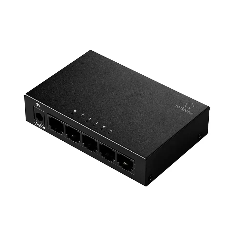 Switch de red RJ45 Renkforce RF-US-500, de 5 puertos y 1 GBit/s 1