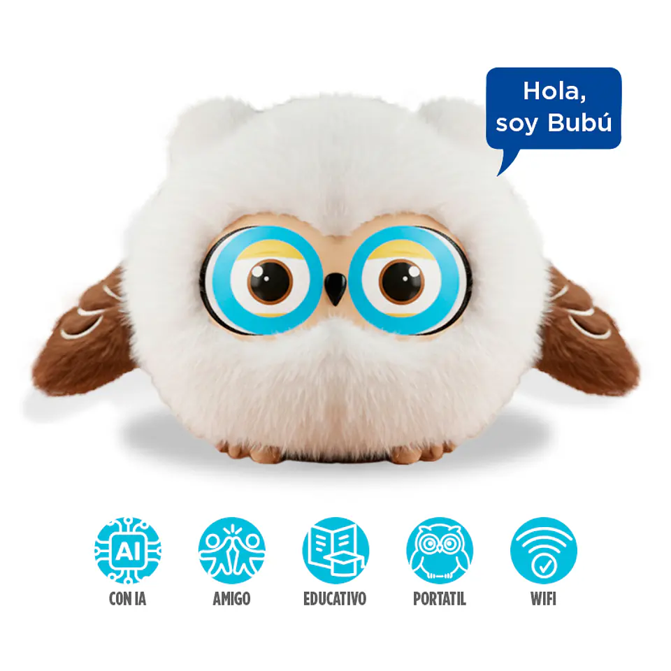 Juguete interactivo con IA Bubú el Búho ChatGPT 4o, App Tuya Smart, 1200mAh, Felpa 2