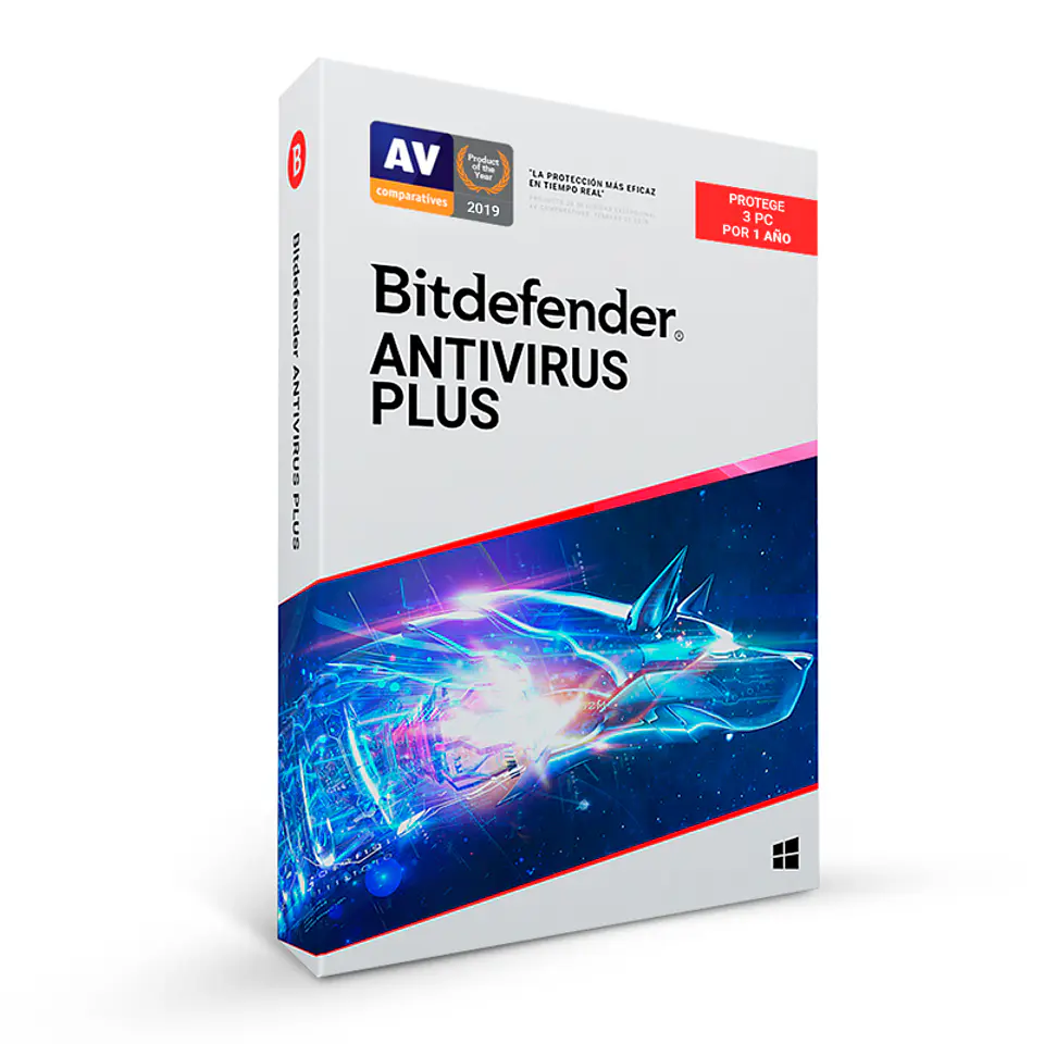 Software Bitdefender Antivirus Plus, Licencia para 3 PCs, por 12 Meses 1