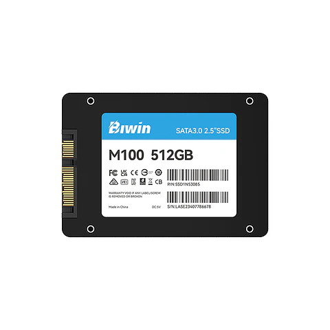 Unidad en estado solido Biwin M100, 512GB, SATA 6Gb/s, 2.5"
