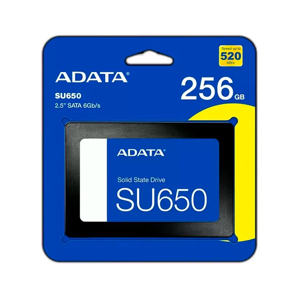 Unidad en estado solido (SSD) ADATA Ultimate SU650 256GB SATA 6Gb/s (SATA III), 2.5