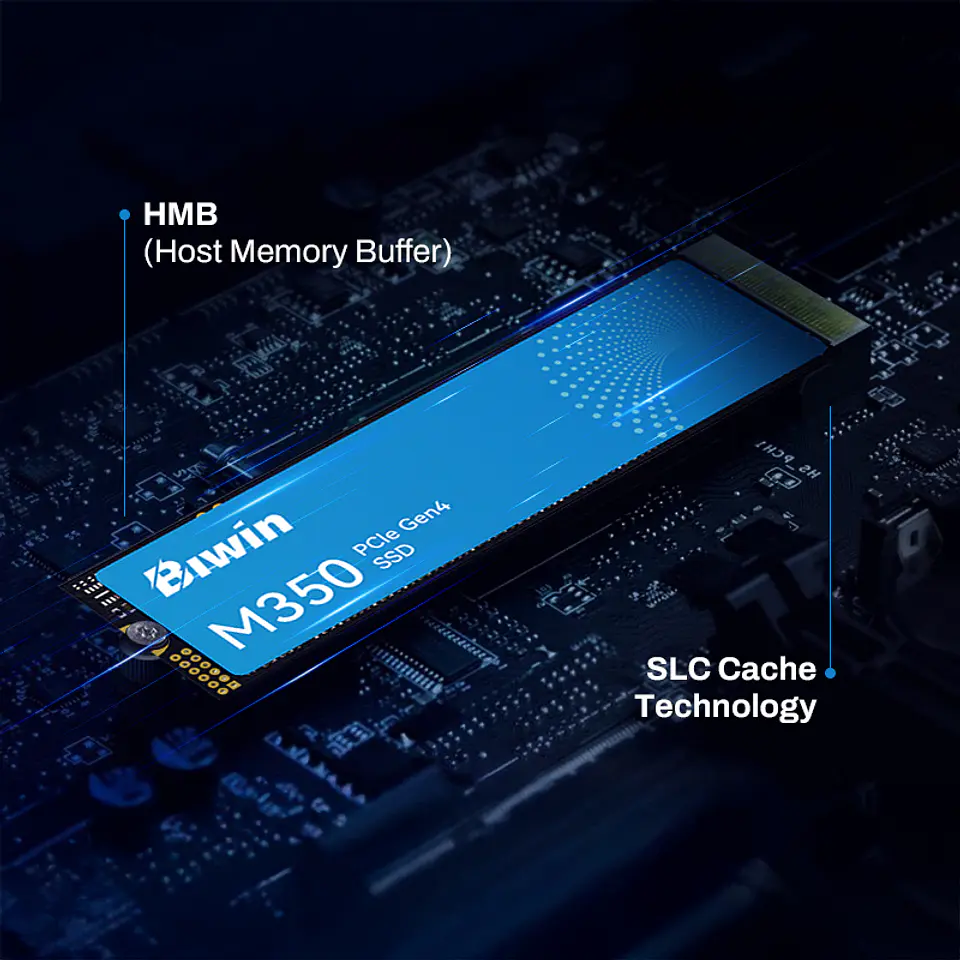 Unidad en estado Solido (SSD) Biwin M350 500GB, M.2 2280 PCIe Gen4 x4 NVMe 4