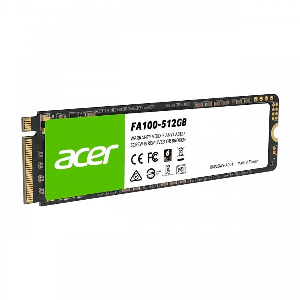 Unidad en Estado Solido (SSD) Acer FA100 512GB M.2 PCIe NVMe 1