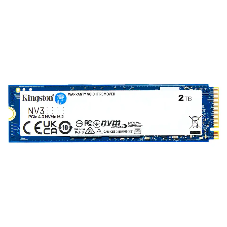 Unidad en estado solido Kingston 2000GB NV3 PCIe 4.0 NVMe M.2 SSD 1