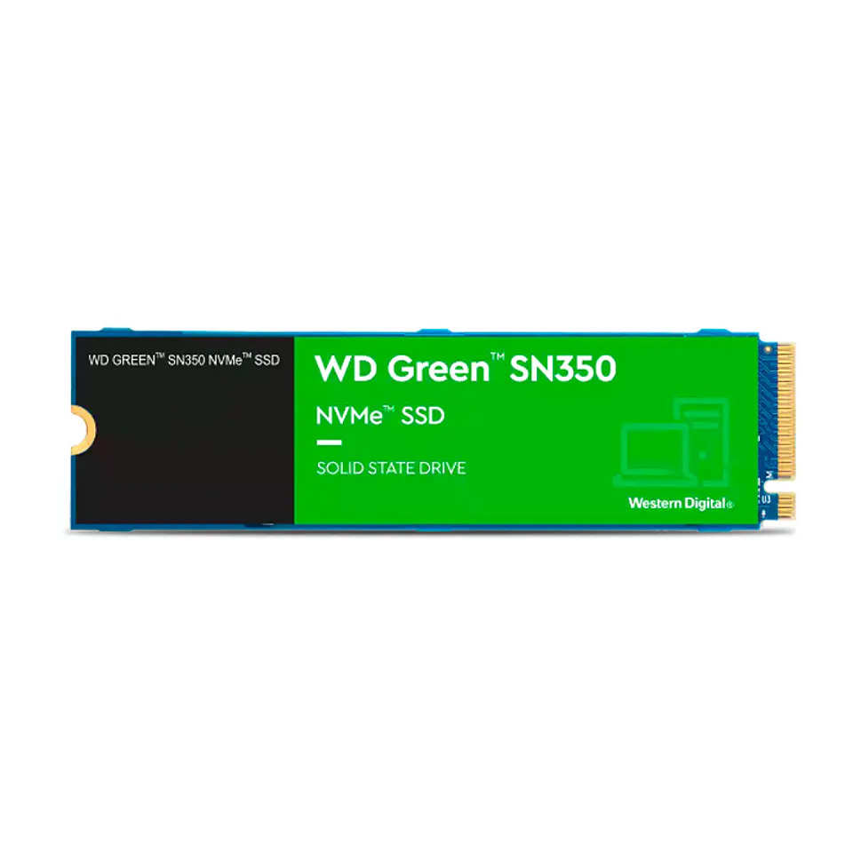 Unidad en estado solido WD Green SN350 NVMe 1TB M.2 2280, PCIe Gen3 x4 NVMe v1.3 2