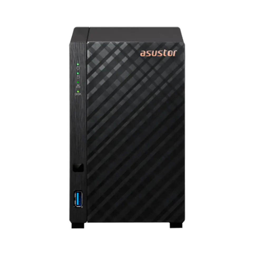 Servidor NAS Asustor Drivestor 2 Gen2 (AS1202T), Realtek RTD1619B 1.7GHz QC/1GB DDR4 RAM 1