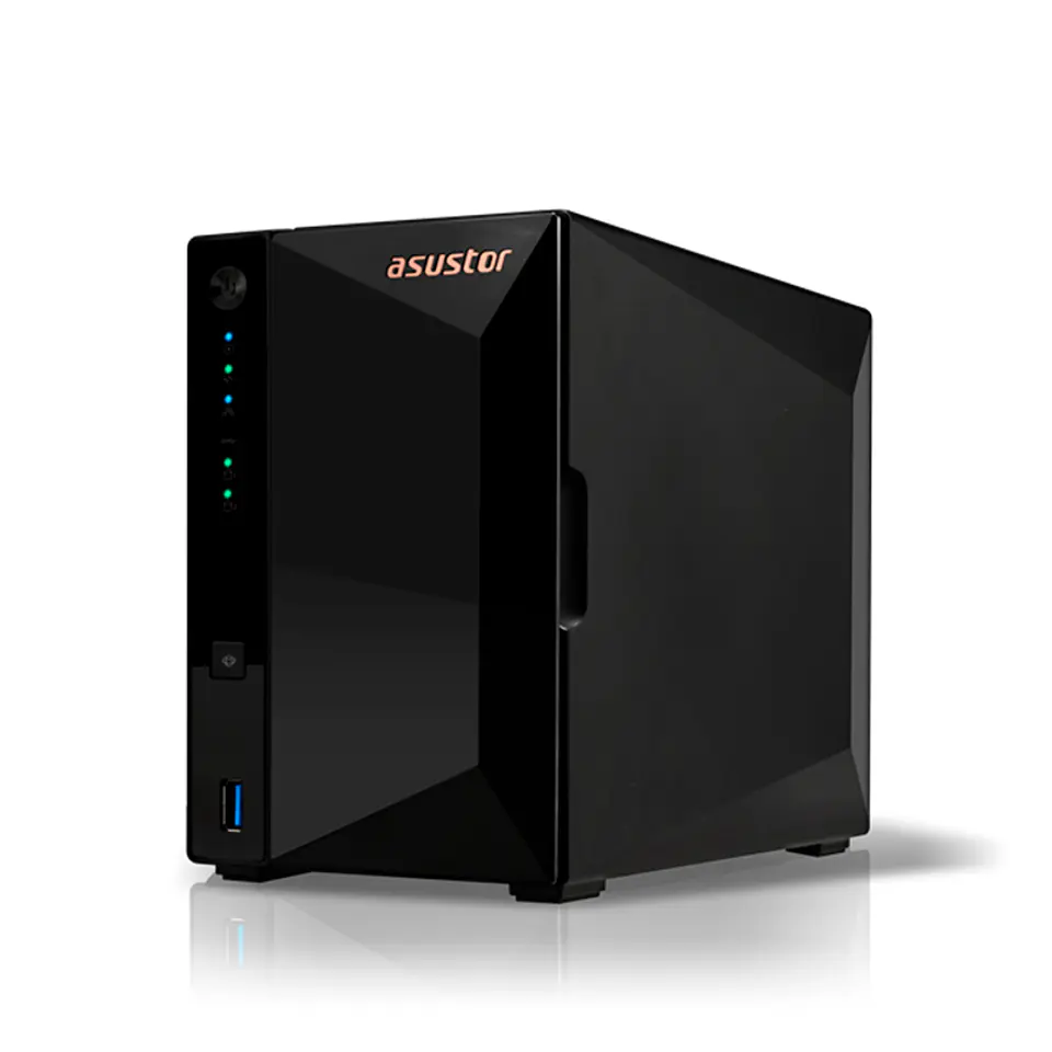 Servidor NAS ASUSTOR DRIVESTOR 2 Pro Gen2 (AS3302T v2) Realtek RTD1619B 1.7GHz/QC/2GB DDR4 1