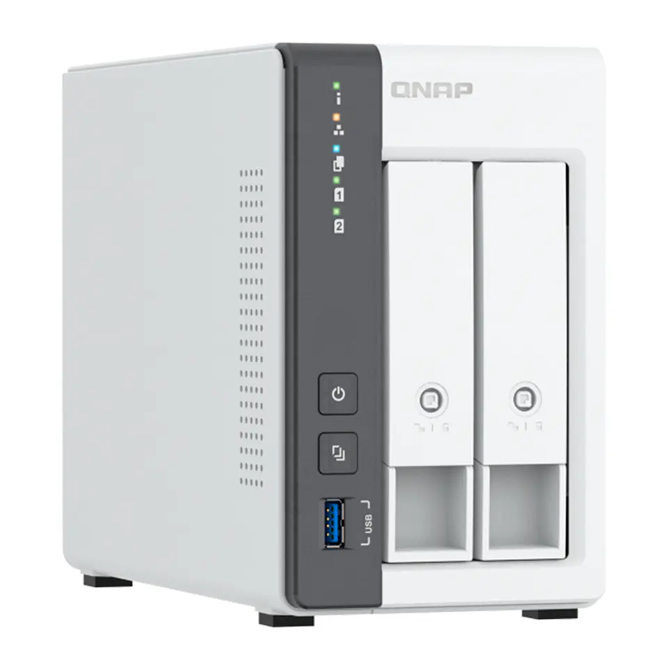 Servidor NAS QNAP TS-216G, ARM Cortex A55 4C/2GHz, 4GB RAM (On-Board), Bahias: 2x3.5